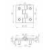 Петля листовая 40x40 TK-100420-V3