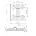 Петля листовая 50x50 TK-100421-V1